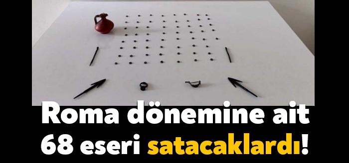 Kocaeli İl Jandarma Komutanlığı ekipleri tarafından düzenlenen tarihi eser operasyonunda