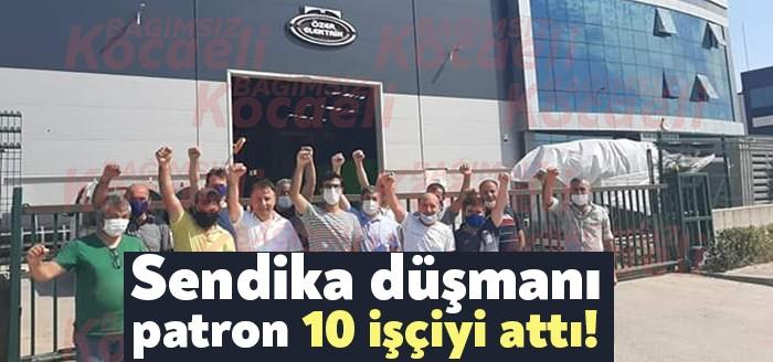 Kocaeli'nin Gebze İlçesinde bulunan Özer Elektrik firmasında Birleşik Metal-İş üyesi