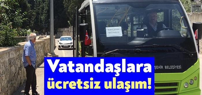 Kocaeli Büyükşehir Belediyesi, Asri, Bağçeşme ve Kent Mezarlıklarına gidecek vatandaşların
