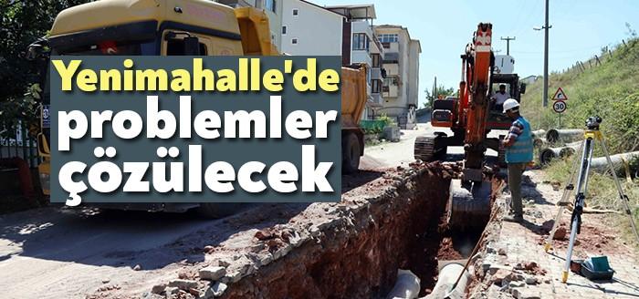 Kocaeli Büyükşehir Belediyesi, İzmit Kuruçeşme Yenimahalle’de altyapı problemleri yaşanan bölgelerde