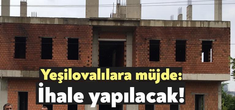 İzmit Yeşilova Mahallesinde kaba inşaatı tamamlanan mahalle konağında Nevzat Doğan