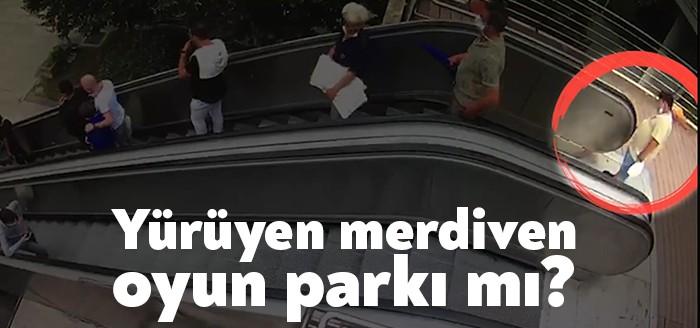 Yürüyen merdivenlerinin acil durum butonuna keyfi basarak durduran vatandaşlar, Kocaeli
