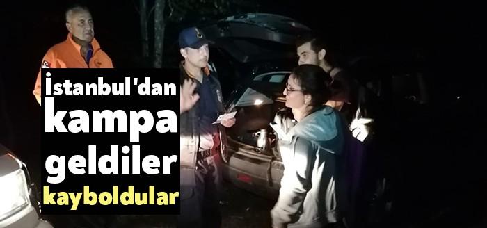 İstanbul’dan günü birlik olarak kamp yapmak amacıyla Başiskele Menekşe Yaylasına