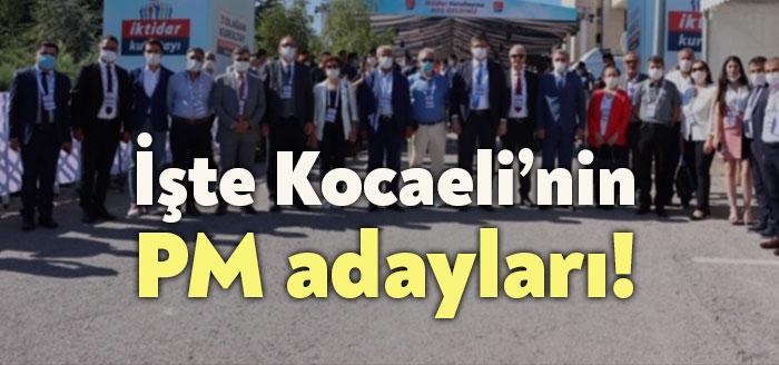 CHP Kocaeli PM adayları belli oldu. PM üyesi adayı listesinde