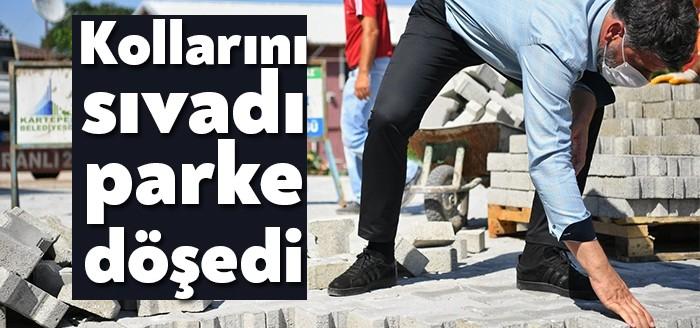 Kartepe Belediye Başkanı Av.M.Mustafa Kocaman, üst yapı çalışmalarını bizzat