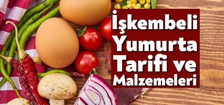 İşkembeli Yumurta İçin Gerekli Malzemeler: 225 gr ince olarak dilimlenmiş