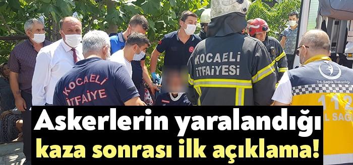 Körfez Hacı Osman Mahallesi  Nihat Atsız Sokak üzerinde jandarmaları taşıyan minibüsün