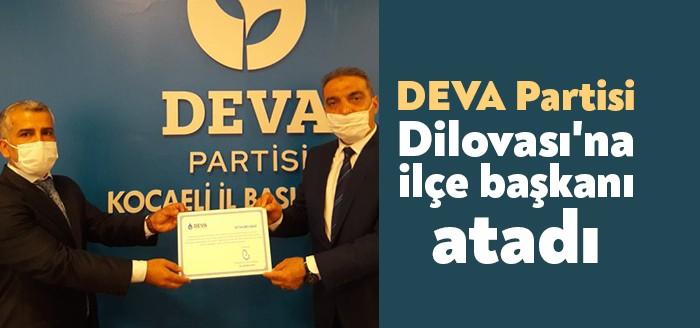 DEVA Partisi Dilovası İlçe Başkanlığı'na Ali Çelik atandı. Çelik'e yetki