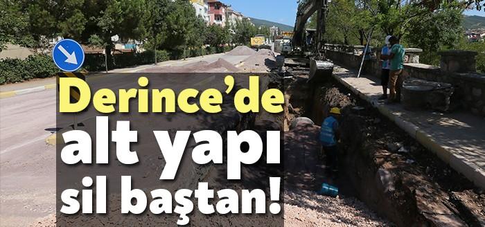 Derince’de 268 kilometre altyapı hattı imalatı ile birlikte üst yapı
