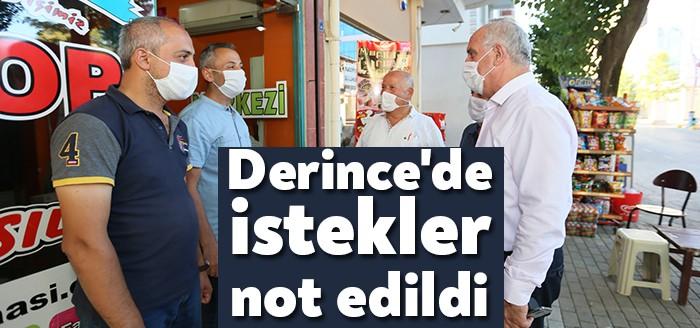 Derince Belediye Başkanı Zeki Aygün, bu kapsamda Deniz Mahallesi esnaflarıyla