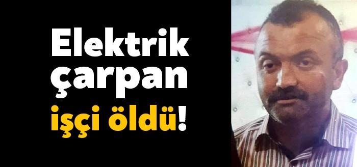 Kocaeli'nin Karamürsel ilçesinde söktükleri inşaat kalıbının yüksek gerilim hattına düşmesi