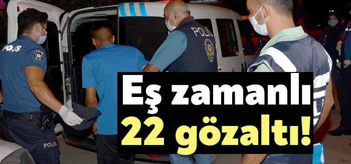 Kocaeli Emniyet Müdürlüğü ekipleri tarafından Kocaeli genelinde belirlenen adreslere düzenlenen