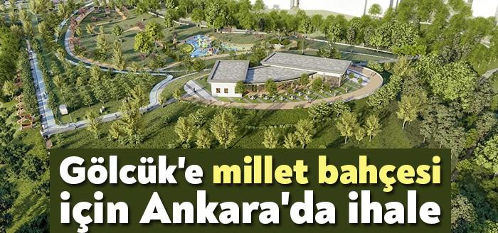 Gölcük Belediyesi'nin ilçeye kazandıracağı millet bahçesinin yapımı için bugün Ankara'da
