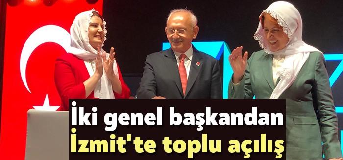 İki genel başkandan İzmit’te toplu açılış