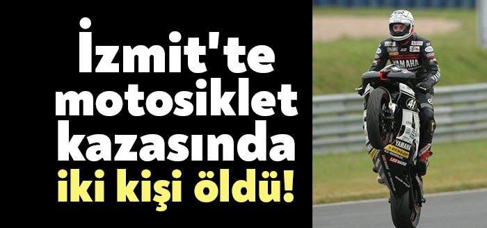 İzmit Gazanfer Bilge Bulvarında kontrolden çıkan motosikletin bariyerlere çarpması sonucu