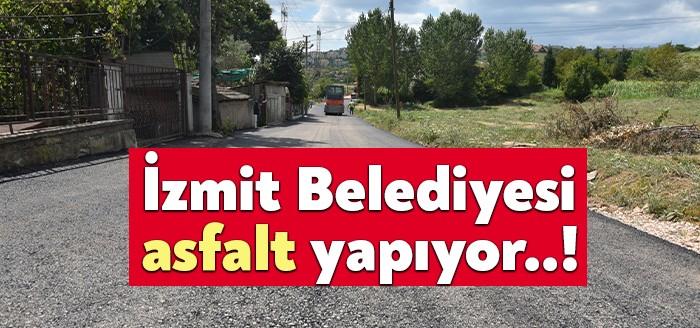 İzmit'in dört bir yanında yol bakım-onarım çalışmalarını sürdüren İzmit Belediyesi,