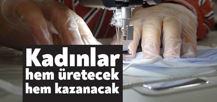 Yüzbinlerce maske üretimiyle kadın istihdamı oluşturan İzmit Belediyesi Çınar Kadın