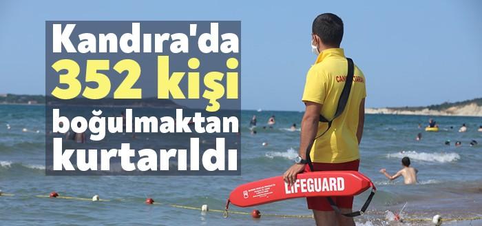 Kandıra sahillerinde görev yapan Kocaeli Büyükşehir Belediyesi KOSKEM ekipleri hafta