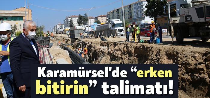 Genel Sekreter Balamir Gündoğdu, Karamürsel Kent Meydanı Köprülü Kavşağı’ndaki firmaya