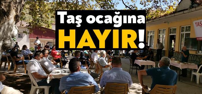 Kocaeli Karamürsel Kızderbent Mahalles’ne yapılması planlanan taş ocağına karşı çıkmak