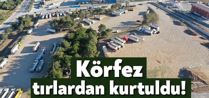 Körfez’de Kabakoz bölgesindeki 40 dönümlük alanda hayata geçirilen tır parkı