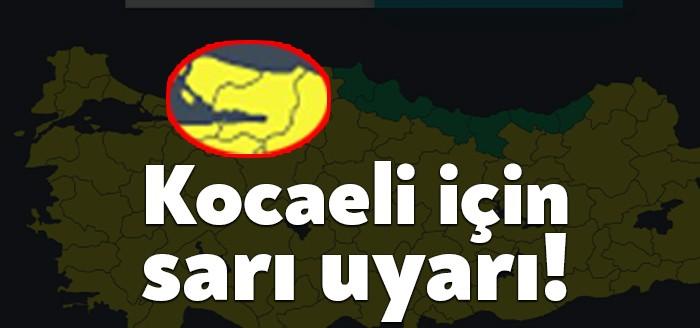 Meteoroloij Genel Müdürlüğü (MGM) aralarında Kocaeli'nin de yer aldığı 75