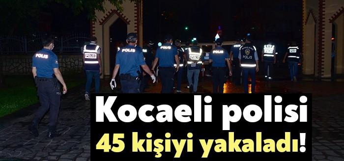 Kocaeli Emniyet Müdürlüğü ekipleri tarafından koronavirüs salgınının yayılmasının önlenmesi kapsamında