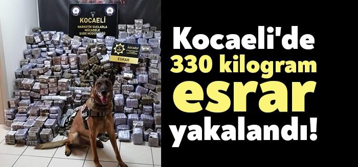 Kocaeli Emniyet Müdürlüğü ekipleri tarafından bir depoda yapılan aramalarda 330