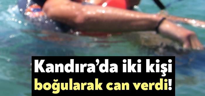 Kocaeli'nin Kandıra ilçesinde denize giren Sümeyye Kahya, Ali Saydan, Zümeyra