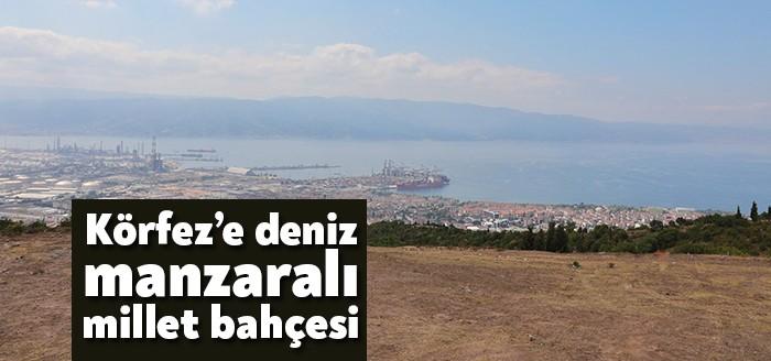 Körfez İlimtepe’de yapılacak millet bahçesi projesi için Körfez Belediye Başkanı