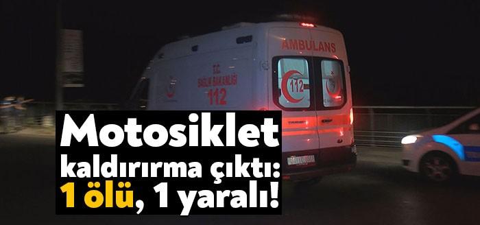 Gebze İnönü Mahallesi'nde motosikletle dolaşan iki arkadaş kaza yaptı. Bir