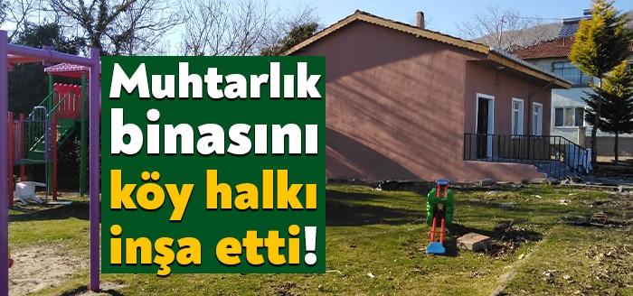 Gölcük Mesruriye Muhtarlık Binası ve Köy Odası için malzeme yardım
