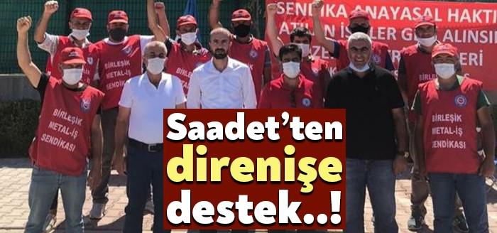 Saadet Partisi Dilovası İlçe Başkanı Erkan Bilikli meclis üyeleriyle birlikte