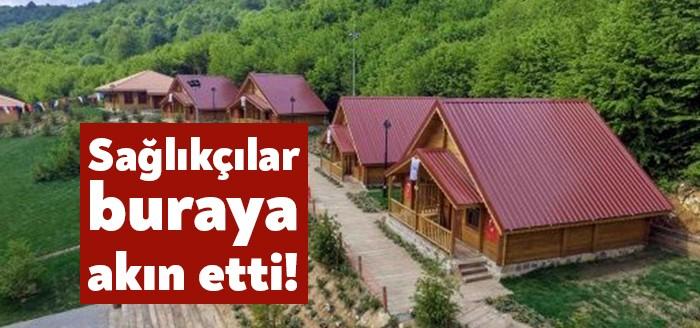 Büyükşehir Belediyesi’ne ait Kocaeli kamp yerlerinde aileleriyle tatil yapan sağlık
