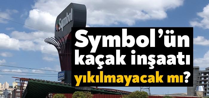 Symbol AVM çatısında bir süre önce durdurulan kaçak inşaatla ilgili