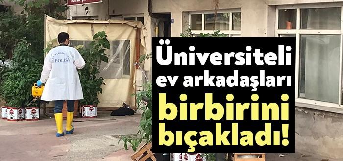 İzmit Karabaş Mahallesi'nde birlikte alkol alan 2 ev arkadaşı çıkan