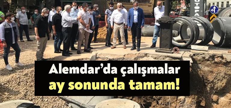 Kocaeli Büyükşehir Belediye BaşkanıTahir Büyükakın bugün Alemdar Caddesi’nde yapılan çalışmaları