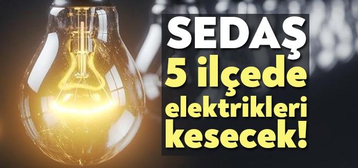 Kocaeli'nin elektrik dağıtıcısı SEDAŞ, yarın (31 Ağustos) günü 5 ilçede