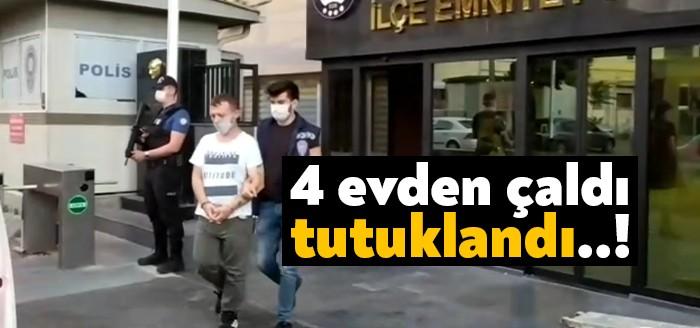 Kocaeli'nin Gebze ilçesinde girdiği 4 ayrı evden hırsızlık yaptığı belirlenen
