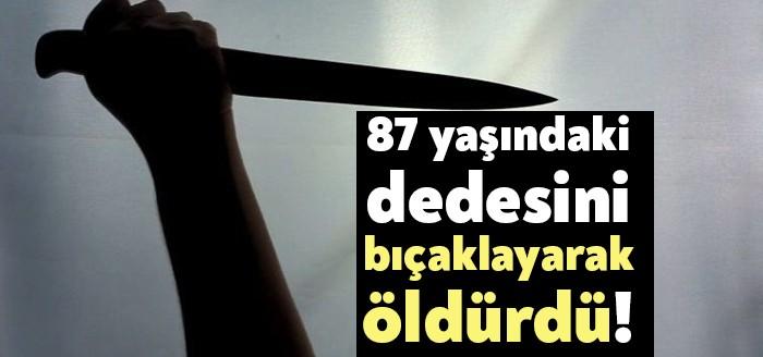 Kocaeli'nin Kandıra ilçesinde, akli dengesi yerinde olmayan Cavit Ö. (31) dedesi Salim