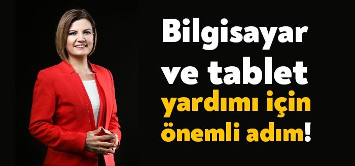 İhtiyaç sahibi tam 3100 öğrenciye tablet, internet ve kırtasiye yardımı