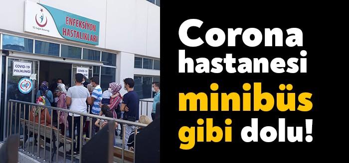 Kocaeli'nin Gebze ilçesinde yer alan Fahit Devlet Hastanesi'nde covid-19 polikliniği