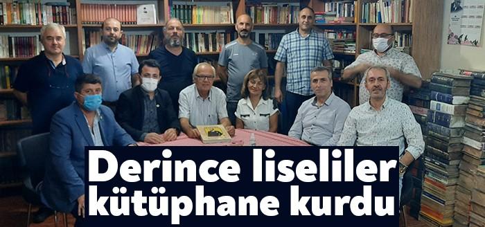 Derince liseliler kütüphane kurdu