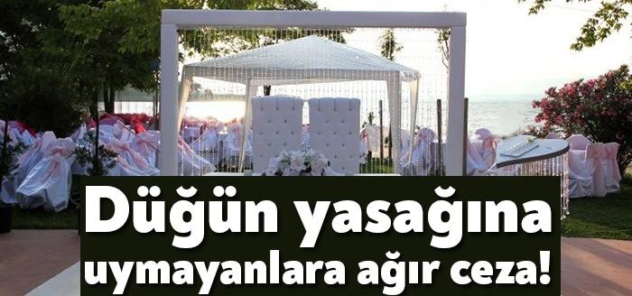 Kocaeli Son Dakika...Kocaeli Umumi Hıfzıssıhha Kanunu’nun 282'nci maddesi gereğince düğün