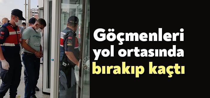 Avrupa ülkelerine gitmek isteyen göçmenleri alarak Gebze’de yol kenarına bırakıp