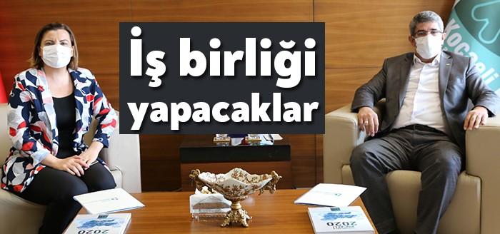 İzmit Belediye Başkanı Fatma Kaplan Hürriyet Kocaeli Ticaret Odası Başkanı