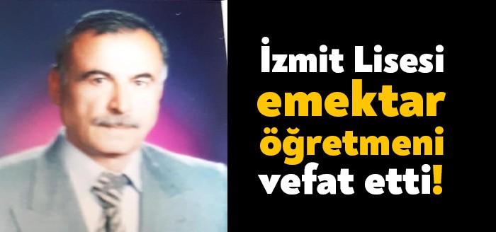 İzmit Lisesi’nin emekli öğretmenlerinden Mehmet Aktaş hayatını kaybetti.