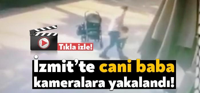 Kocaeli’nin İzmit ilçesinde şoke eden görüntüler yaşandı. Çocuğunu bebek arabasından