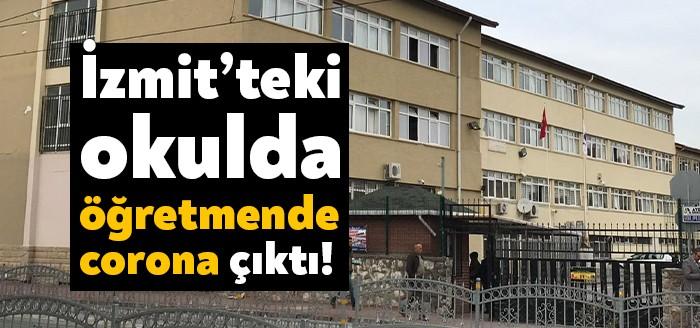 Kocaeli’nin İzmit ilçesinde eğitim veren Namık Kemal Lisesi’nde bir öğretmende