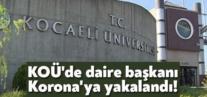Kocaeli Ünivertsitesi Strateji Daire Başkanı Hakan Akkuş’un yaptırdığı Koronavirüs testi